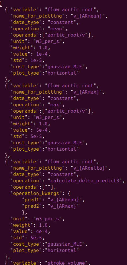 Example of JSON file